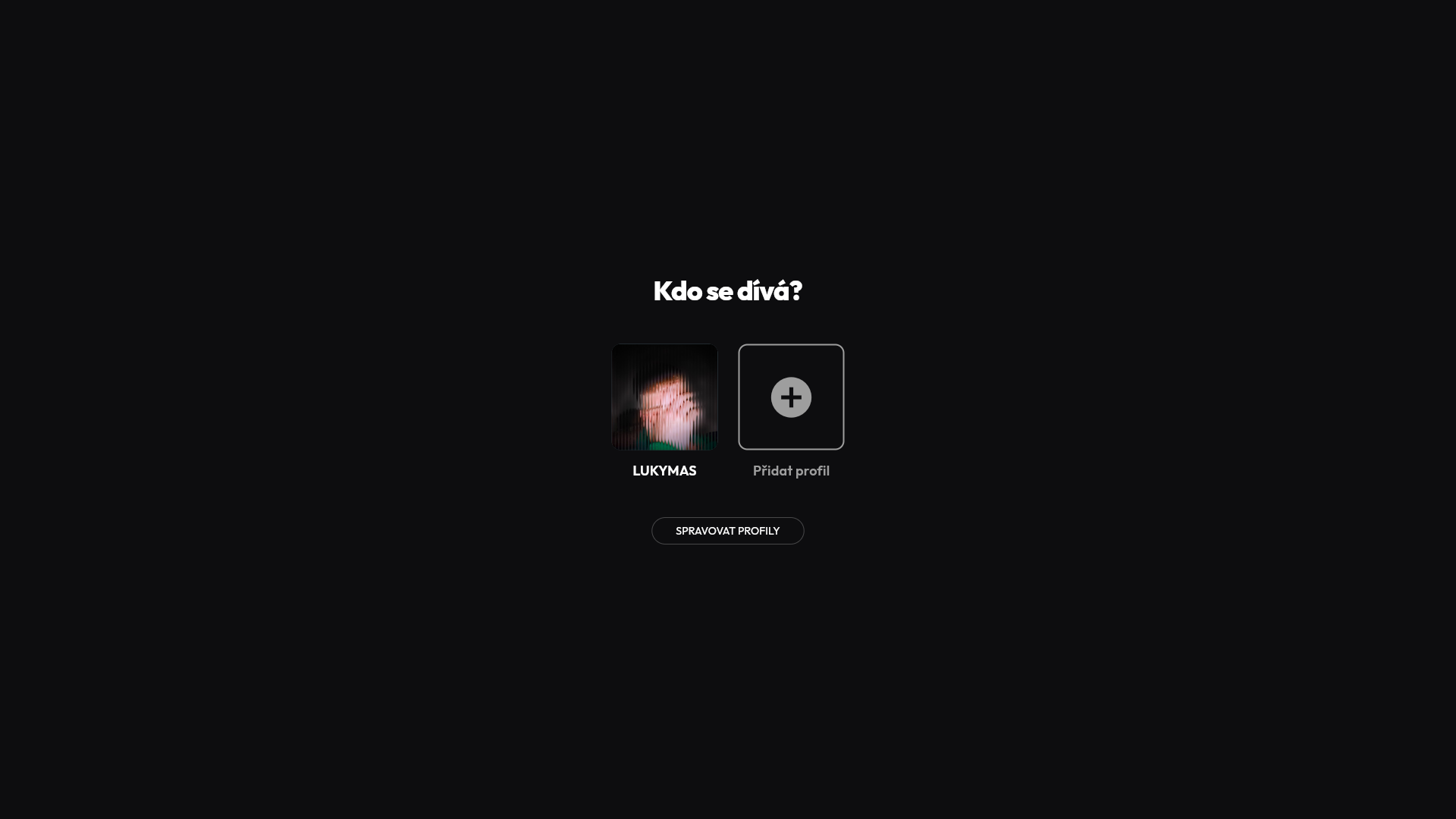 Výběr profilu